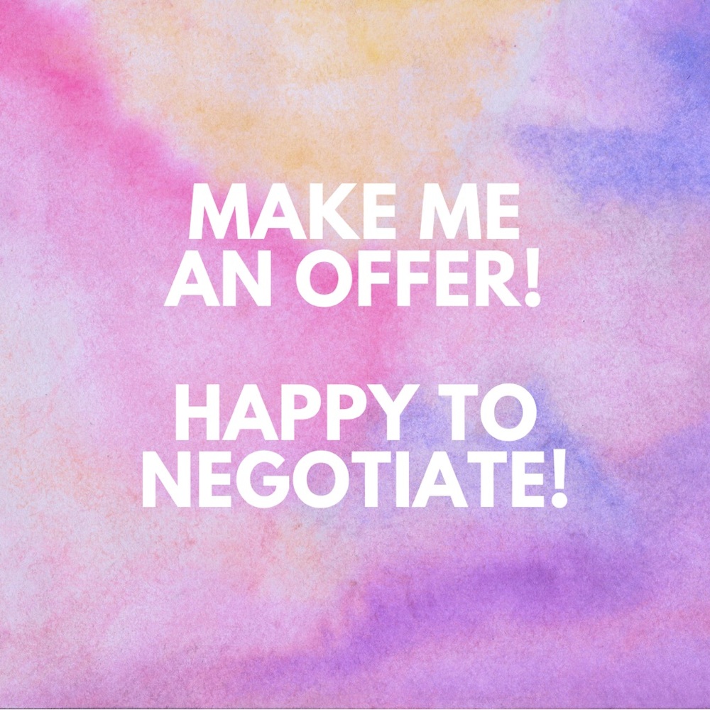 Happy to negotiate on anything listed!!